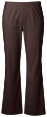 Ulla Popken 854910 Warme stretchbroek met elastische taille Mahoniebruin