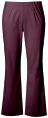 Ulla Popken 854910 Warme stretchbroek met elastische taille Aubergine