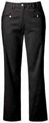 Ulla Popken 854987 Warme stretchbroek met comfortband Zwart