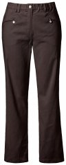 Ulla Popken 854987 Warme stretchbroek met comfortband Mahoniebruin