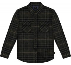 Double Outfitters GS-5233 Flanellen overhemd Zwart/Grijs