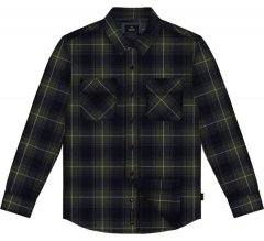 Double Outfitters GS-5233 Flanellen overhemd Olijf/Blauw