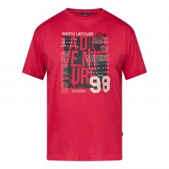 North Latitude Adventure 98 Graphic Tee Geel/Oranje