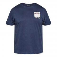 North Latitude T-Shirt With Print Navyblauw
