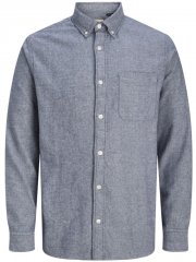 Jack & Jones Brook Twill Long Sleeve Shirt Night Sky