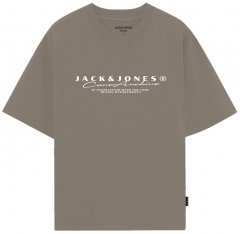 Jack & Jones Point Branding Crew Neck T-Shirt Desert Taupe