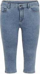 Kaffe Curve Vilana Capri Jeans Washed Blue