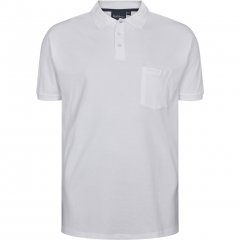 North Latitude Polo Short Sleeve White TALL