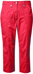 Ulla Popken Roll Tab Hem Stretch Cargo Pants Red