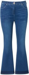 Ulla Popken Stretch Fit Bootcut Jeans Blue Denim
