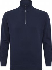 North Latitude Denim Half-Zip Sweatshirt Navy Blue TALL