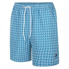 Espionage SW094 Zwemshort met Geometrische Print Blauw