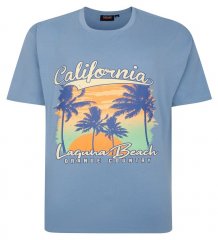 Espionage T425 Laguna Beach Bedrukt T-shirt blauw