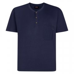 Espionage T447 Grandad Tee Zwart