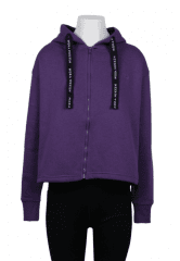 Nora Mikken GERTRUD Cropped Hoodie Purple