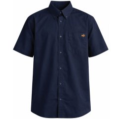 Motley Denim Zagreb Overhemd met korte mouw Marineblauw