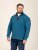 D555 Conway 1 1/4 Zip Neck Fleece Sweatshirt With Bear Logo Teal - Sweaters & hoodies - Sweaters & Hoodies Grote Maten Heren