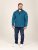D555 Conway 1 1/4 Zip Neck Fleece Sweatshirt With Bear Logo Teal - Sweaters & hoodies - Sweaters & Hoodies Grote Maten Heren