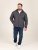 D555 Conrad Detachable Hood Bonded Fleece Zip Through Hoody Navyblauw - Sweaters & hoodies - Sweaters & Hoodies Grote Maten Heren