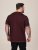D555 Baldwin Grumpy Old Man Club Print Crew Neck T-shirt Burgundy/ Black Twist - T-shirts - Grote Maten T-shirts Heren
