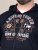 D555 Hector Adventurer Printed Zip Through Hoody Navyblauw - Sweaters & hoodies - Sweaters & Hoodies Grote Maten Heren