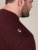 D555 Baldwin Grumpy Old Man Club Print Crew Neck T-shirt Burgundy/ Black Twist - T-shirts - Grote Maten T-shirts Heren
