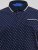 D555 Reid AOP Polo With Jacquard Collar, Pocket And Cuffs Navyblauw - Polo shirts - Grote Maten Poloshirts Heren
