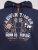 D555 Hector Adventurer Printed Zip Through Hoody Navyblauw - Sweaters & hoodies - Sweaters & Hoodies Grote Maten Heren