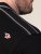 D555 Potts Jersey Polo With Jacquard Collar & Cuffs Zwart - Polo shirts - Grote Maten Poloshirts Heren