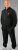 20 Nodi Mistral Tracksuit in Combed Fleece Cotton Black - Trainingspakken - Grote Maten Trainingspakken Heren