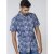 D555 Sheldon Hawaii Shirt Navy - Overhemden - Overhemden Grote Maten Heren