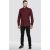 D555 Dawson Textured Shirt Dark Red - Overhemden - Overhemden Grote Maten Heren