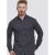 D555 Babworth Long Sleeve Shirt Navy - Overhemden - Overhemden Grote Maten Heren