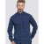 D555 Bainton Long Sleeve Shirt Navy - Overhemden - Overhemden Grote Maten Heren