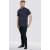 D555 Barrington Short Sleeve Shirt Navy - Overhemden - Overhemden Grote Maten Heren