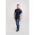 D555 Brixton Shirt Navy - Overhemden - Overhemden Grote Maten Heren