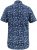 D555 Padbury Floral Ao Printed S/S Shirt Navy - Overhemden - Overhemden Grote Maten Heren