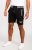 D555 Sutton Elasticated Waist Shorts With Embroidery Black - Joggingbroeken & shorts - Joggingbroeken & Shorts Heren Grote Maten