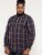 D555 Gladstone Check Button Down Collar Shirt - Overhemden - Overhemden Grote Maten Heren