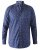 D555 Edmund AOP Shirt Navy - Overhemden - Overhemden Grote Maten Heren