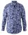 D555 Harrow AOP Shirt Blue - Overhemden - Overhemden Grote Maten Heren