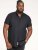 D555 James Short Sleeve Oxford Shirt Black - Overhemden - Overhemden Grote Maten Heren