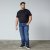 North Latitude Jeans Jack Blue Used Wash - Jassen - Grote Maten Herenjassen