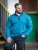 D555 Conway 1 1/4 Zip Neck Fleece Sweatshirt With Bear Logo Teal - Sweaters & hoodies - Sweaters & Hoodies Grote Maten Heren