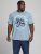 Jack & Jones JJMOON T-shirt Faded Denim - T-shirts - Grote Maten T-shirts Heren