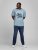 Jack & Jones JJMOON T-shirt Faded Denim - T-shirts - Grote Maten T-shirts Heren