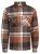 Jack & Jones Darren Flannel Overshirt bruin - Overhemden - Overhemden Grote Maten Heren