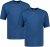 Adamo Marlon Comfort fit 2-pack T-shirt Denim Blue - T-shirts - Grote Maten T-shirts Heren