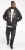 D555 KNEBWORTH Full Zip Hoody With Chest Print Black - Sweaters & hoodies - Sweaters & Hoodies Grote Maten Heren