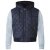 D555 Willie Hooded Quilted Jacket with Fleece sleeves - Jassen - Grote Maten Herenjassen